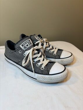 Converse Chuck Taylor All Star Madison Low Top Woven Sneakers Sz 6.5 Black White